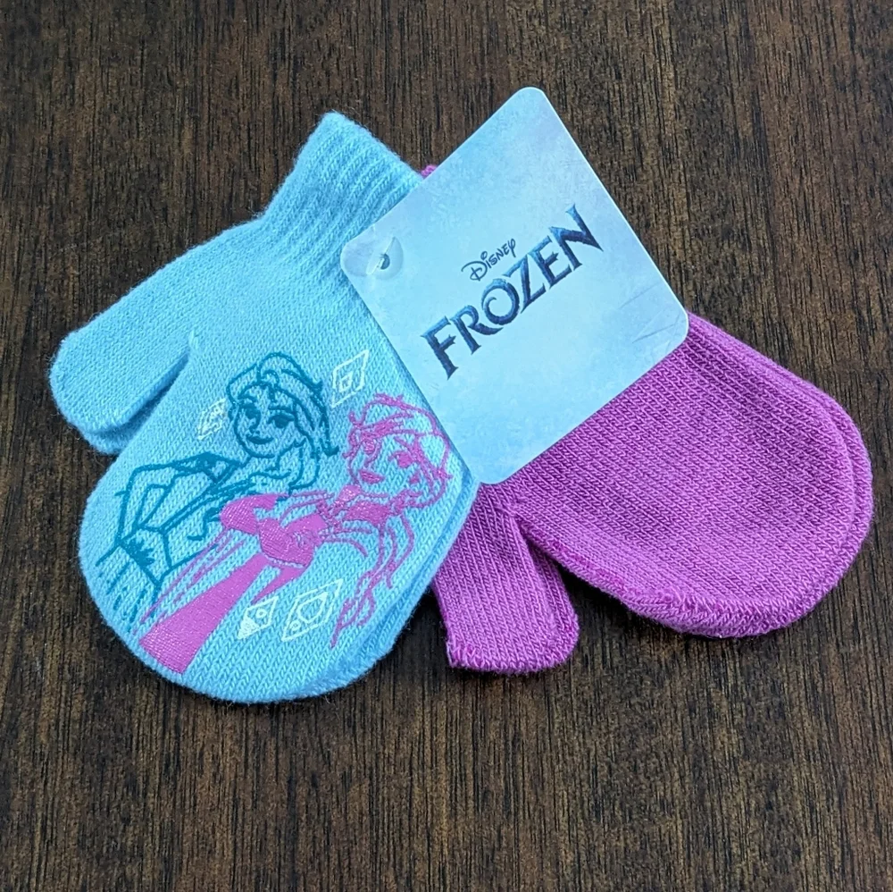 Disney Frozen Little Girls Mittens Gloves, New With Tag